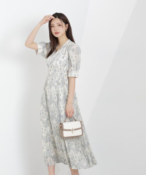 PROPORTION BODY DRESSING（プロポーションボディドレッシング）の「花柄プリーツワンピース / 1216140311（ワンピース・レディース・ブラック/ホワイト系その他・MEDIUM/P/S）」の14枚目の写真