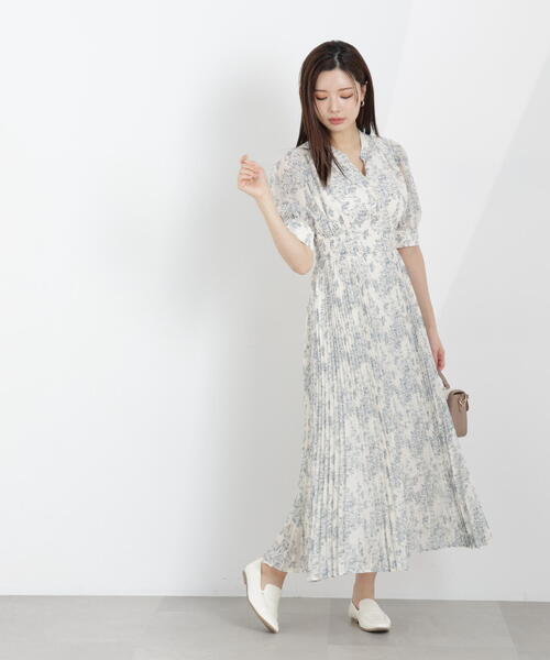 PROPORTION BODY DRESSING（プロポーションボディドレッシング）の「花柄プリーツワンピース / 1216140311（ワンピース・レディース・ブラック/ホワイト系その他・MEDIUM/P/S）」の15枚目の写真