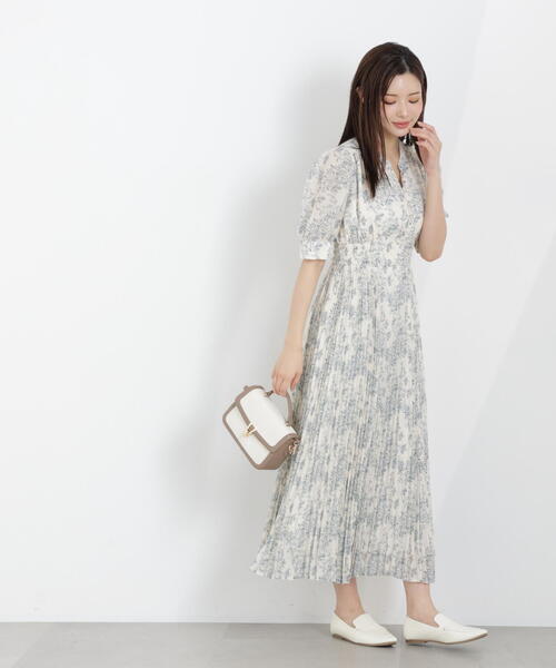 PROPORTION BODY DRESSING（プロポーションボディドレッシング）の「花柄プリーツワンピース / 1216140311（ワンピース・レディース・ブラック/ホワイト系その他・MEDIUM/P/S）」の16枚目の写真