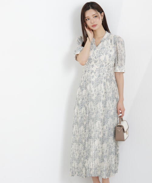 PROPORTION BODY DRESSING（プロポーションボディドレッシング）の「花柄プリーツワンピース / 1216140311（ワンピース・レディース・ブラック/ホワイト系その他・MEDIUM/P/S）」の17枚目の写真