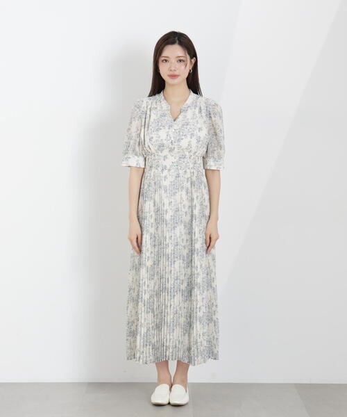 PROPORTION BODY DRESSING（プロポーションボディドレッシング）の「花柄プリーツワンピース / 1216140311（ワンピース・レディース・ブラック/ホワイト系その他・MEDIUM/P/S）」の7枚目の写真