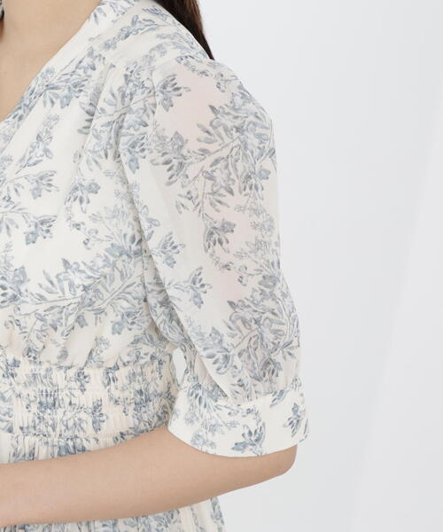 PROPORTION BODY DRESSING（プロポーションボディドレッシング）の「花柄プリーツワンピース / 1216140311（ワンピース・レディース・ブラック/ホワイト系その他・MEDIUM/P/S）」の5枚目の写真