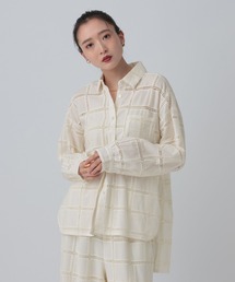 LEPSIM | スクエア刺繍シャツチュニック　639398(シャツ/ブラウス)