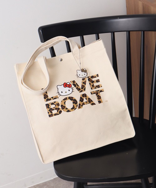 LOVE BOAT(ラブ・ボート)の「【HELLO KITTY/ハローキティ】×【LOVE BOAT/ラブボート】チャーム付き キャンバストート(トートバッグ・レディース・アイボリー・FREE)」の16枚目の写真