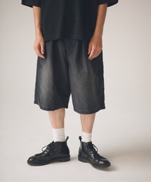 ADAMPATEK/blasted light moleskin wide shorts/ライトモールスキンショートパンツ