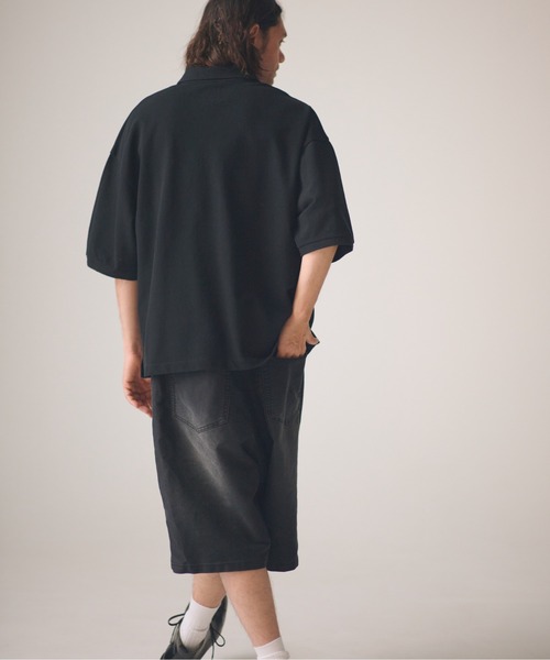 ADAM PATEK(アダムパテック)の「ADAMPATEK/blasted light moleskin wide shorts/ライトモールスキンショートパンツ(その他パンツ・メンズ・ブラック/ブルー・2/1)」の9枚目の写真