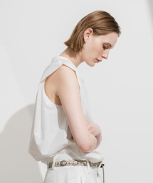 CALMER（カルメール）の「V Neck RIB Blouse / Vネックリブブラウス（シャツ/ブラウス）」