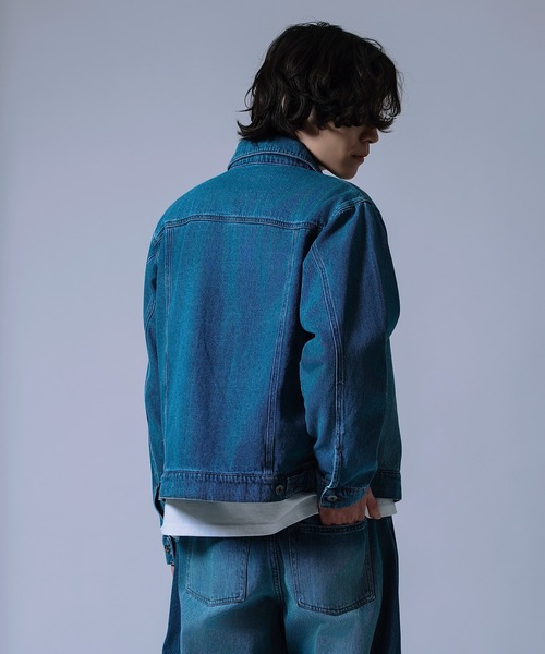 improves(インプローブス)の「【Unisex】デニム ジャケット(デニムジャケット・メンズ・ブラック/ブルー/サックスブルー/ブラック系・LARGE/MEDIUM/SMALL/X-LARGE)」の21枚目の写真