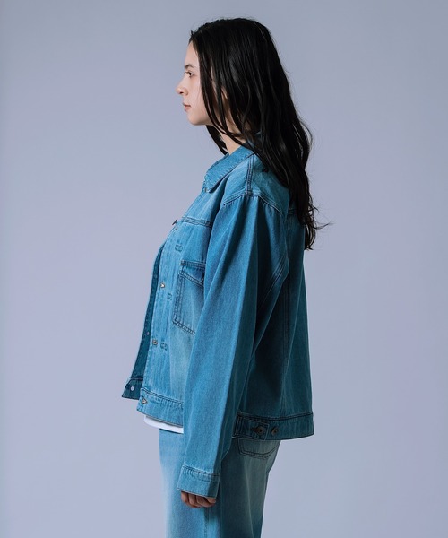 improves(インプローブス)の「【Unisex】デニム ジャケット(デニムジャケット・メンズ・ブラック/ブルー/サックスブルー/ブラック系・LARGE/MEDIUM/SMALL/X-LARGE)」の15枚目の写真