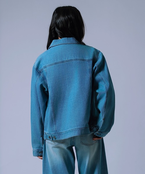 improves(インプローブス)の「【Unisex】デニム ジャケット(デニムジャケット・メンズ・ブラック/ブルー/サックスブルー/ブラック系・LARGE/MEDIUM/SMALL/X-LARGE)」の16枚目の写真