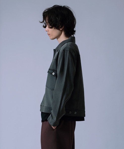 improves(インプローブス)の「【Unisex】デニム ジャケット(デニムジャケット・メンズ・ブラック/ブルー/サックスブルー/ブラック系・LARGE/MEDIUM/SMALL/X-LARGE)」の11枚目の写真