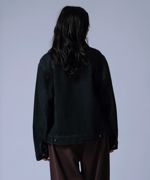 improves(インプローブス)の「【Unisex】デニム ジャケット(デニムジャケット・メンズ・ブラック/ブルー/サックスブルー/ブラック系・LARGE/MEDIUM/SMALL/X-LARGE)」の7枚目の写真