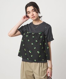 green label relaxing | フラワー ジャガード キャミソール(キャミソール)