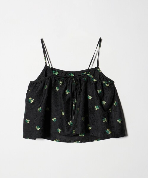 green label relaxing（グリーンレーベルリラクシング）の「フラワー ジャガード キャミソール（キャミソール・レディース・オフホワイト/ブラック・FREE）」の16枚目の写真