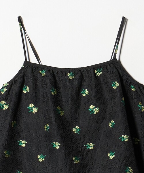 green label relaxing（グリーンレーベルリラクシング）の「フラワー ジャガード キャミソール（キャミソール・レディース・オフホワイト/ブラック・FREE）」の17枚目の写真