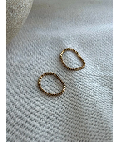 tone(トーン)の「【BOND】Stainless Venetian Chain Ring (MA)(リング・レディース・ゴールド・7号/9号/13号)」の2枚目の写真