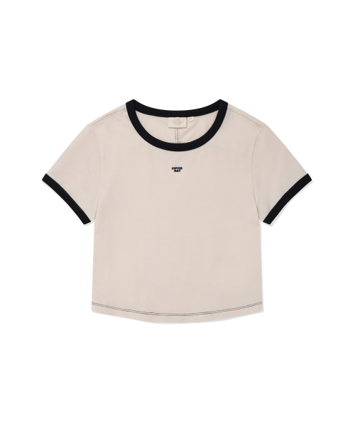 COVERNAT WOMAN(カバーナットウーマン)の「ウーマンベビーフィットリンガーTシャツアイボリー(Tシャツ/カットソー・レディース・その他・WS/WM)」の5枚目の写真