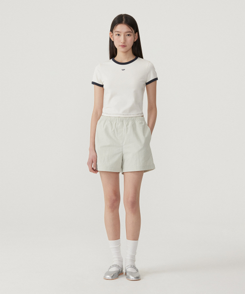 COVERNAT WOMAN(カバーナットウーマン)の「ウーマンベビーフィットリンガーTシャツアイボリー(Tシャツ/カットソー・レディース・その他・WS/WM)」の9枚目の写真
