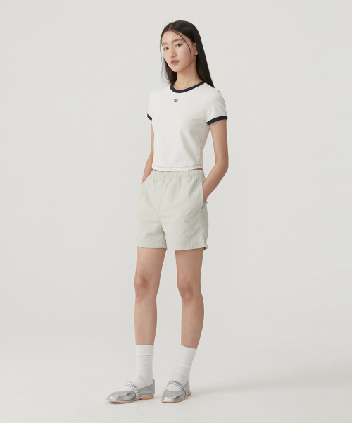 COVERNAT WOMAN(カバーナットウーマン)の「ウーマンベビーフィットリンガーTシャツアイボリー(Tシャツ/カットソー・レディース・その他・WS/WM)」の8枚目の写真