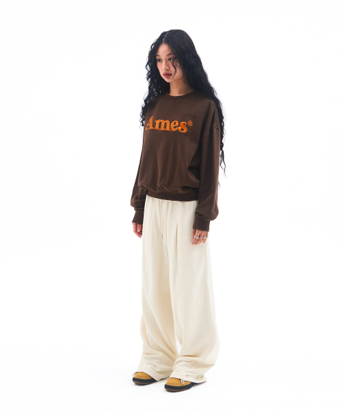 AMESWORLDWIDE（アメスワールドワイド）の「BASIC SMALL LOGO SWEAT PANTS CREAM（スウェットパンツ・レディース・その他・LARGE/MEDIUM/SMALL）」の3枚目の写真