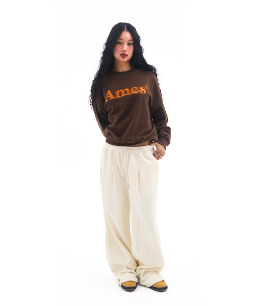 AMESWORLDWIDE（アメスワールドワイド）の「BASIC SMALL LOGO SWEAT PANTS CREAM（スウェットパンツ・レディース・その他・LARGE/MEDIUM/SMALL）」の4枚目の写真