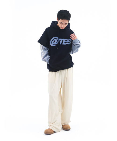 AMESWORLDWIDE（アメスワールドワイド）の「BASIC SMALL LOGO SWEAT PANTS CREAM（スウェットパンツ・レディース・その他・LARGE/MEDIUM/SMALL）」の8枚目の写真