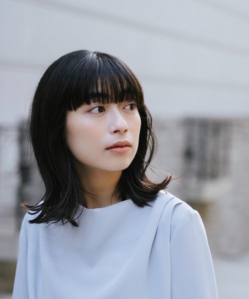 Sirin(シリン)の「ダブルクロスドレープブラウス(シャツ/ブラウス・レディース・ピンクベージュ/ライトブルー/オフホワイト/ネイビー・FREE)」の8枚目の写真
