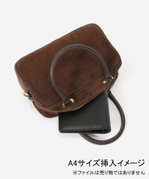 AULENTTI(オウレンティ)の「【WEB+一部店舗限定】AULENTTI / オウレンティ スエードスクエアボックスバッグ(ショルダーバッグ・レディース・ブラウン/チョコ・FREE)」の15枚目の写真