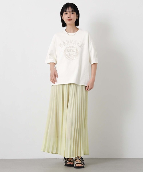 Gready Brilliant（グレディブリリアン）の「カレッジロゴ裏毛スウェット（スウェット・レディース・イエロー/オフホワイト・FREE）」の17枚目の写真