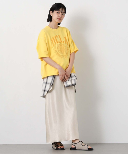 Gready Brilliant（グレディブリリアン）の「カレッジロゴ裏毛スウェット（スウェット・レディース・イエロー/オフホワイト・FREE）」の21枚目の写真