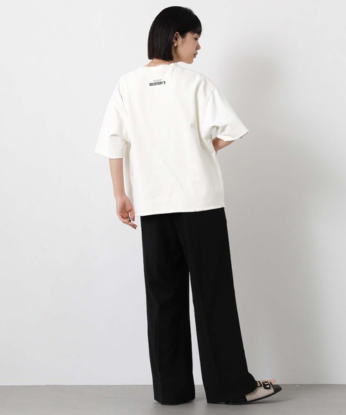 Gready Brilliant（グレディブリリアン）の「カレッジロゴ裏毛スウェット（スウェット・レディース・イエロー/オフホワイト・FREE）」の10枚目の写真