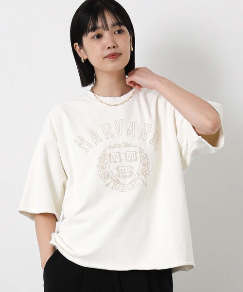 Gready Brilliant（グレディブリリアン）の「カレッジロゴ裏毛スウェット（スウェット・レディース・イエロー/オフホワイト・FREE）」の12枚目の写真