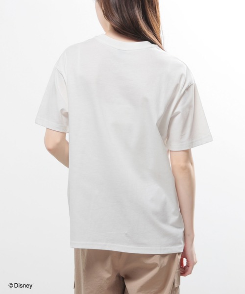 Honeys(ハニーズ)の「ディズニー/ゆるTシャツ(Tシャツ/カットソー・キッズ・スミクロ/ホワイト/ピンク/グリーン・150cm/L/LL/M/S)」の7枚目の写真