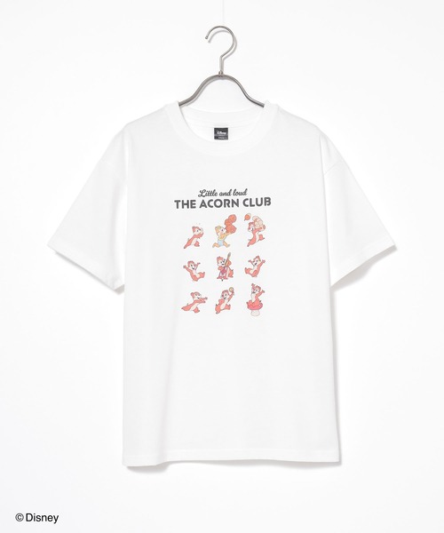 Honeys(ハニーズ)の「ディズニー/ゆるTシャツ(Tシャツ/カットソー・キッズ・スミクロ/ホワイト/ピンク/グリーン・150cm/L/LL/M/S)」の8枚目の写真