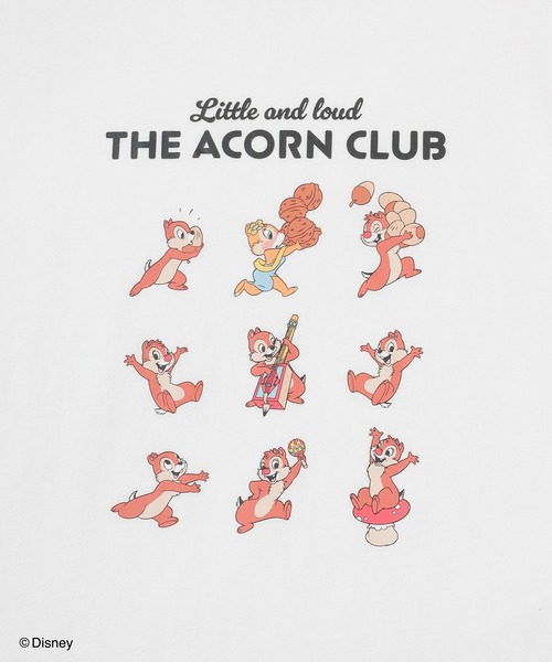 Honeys(ハニーズ)の「ディズニー/ゆるTシャツ(Tシャツ/カットソー・キッズ・スミクロ/ホワイト/ピンク/グリーン・150cm/L/LL/M/S)」の9枚目の写真