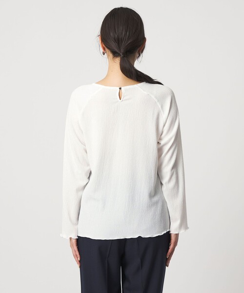 A DAY IN THE LIFE UNITED ARROWS(アデイインザライフユナイテッドアローズ)の「シャーリング ラグラン カットソー<A DAY IN THE LIFE>(Tシャツ/カットソー・レディース・ライム/ダークグレー/オフホワイト・FREE)」の10枚目の写真