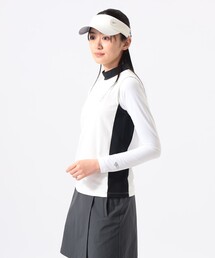 ORANGE LABEL / アームカバーボレロ付き モックネックシャツ (UVカット)