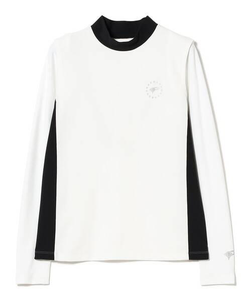BEAMS GOLF(ビームスゴルフ)の「ORANGE LABEL / アームカバーボレロ付き モックネックシャツ (UVカット)(スウェット・レディース・ブラック/ホワイト・M/L/S)」の14枚目の写真