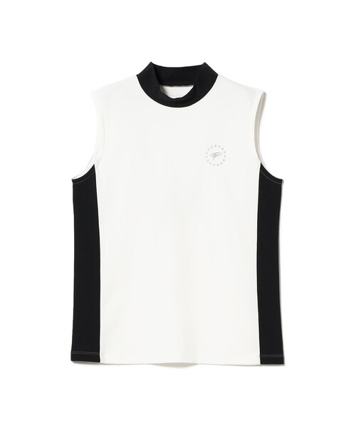 BEAMS GOLF(ビームスゴルフ)の「ORANGE LABEL / アームカバーボレロ付き モックネックシャツ (UVカット)(スウェット・レディース・ブラック/ホワイト・M/L/S)」の16枚目の写真