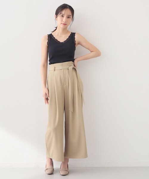 index（インデックス）の「前後2way丸胴レースタンクラメアソート【洗濯機OK】（タンクトップ・レディース・ブラック/オフホワイト/ゴールド系5/シルバー系5・00）」の9枚目の写真