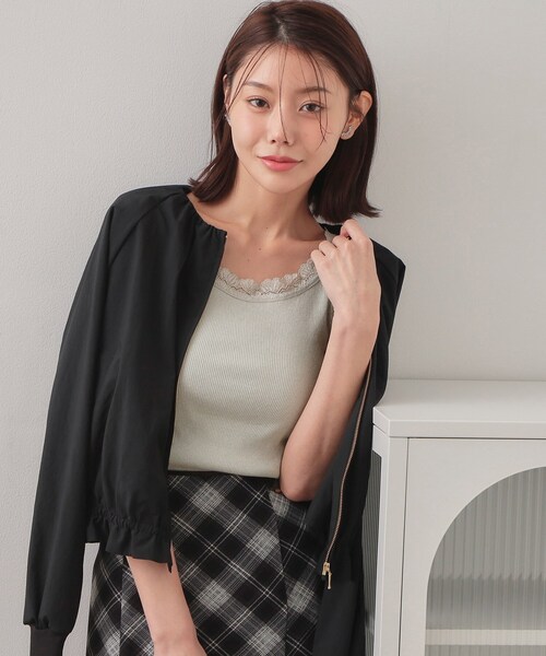 index（インデックス）の「前後2way丸胴レースタンクラメアソート【洗濯機OK】（タンクトップ・レディース・ブラック/オフホワイト/ゴールド系5/シルバー系5・00）」の16枚目の写真