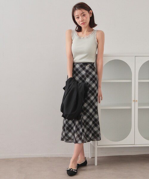 index（インデックス）の「前後2way丸胴レースタンクラメアソート【洗濯機OK】（タンクトップ・レディース・ブラック/オフホワイト/ゴールド系5/シルバー系5・00）」の18枚目の写真