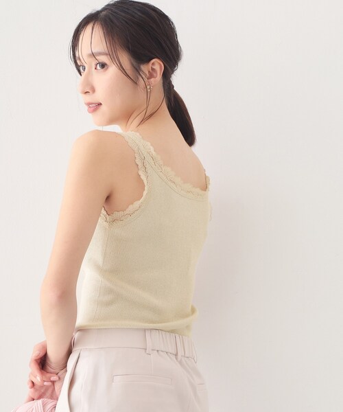 index（インデックス）の「前後2way丸胴レースタンクラメアソート【洗濯機OK】（タンクトップ・レディース・ブラック/オフホワイト/ゴールド系5/シルバー系5・00）」の21枚目の写真