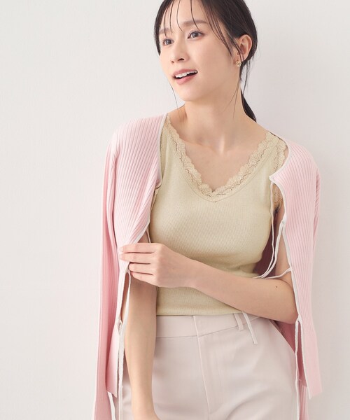 index（インデックス）の「前後2way丸胴レースタンクラメアソート【洗濯機OK】（タンクトップ・レディース・ブラック/オフホワイト/ゴールド系5/シルバー系5・00）」の22枚目の写真