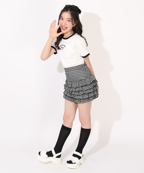 PINKHUNT(ピンクハント)の「PINKHUNT フリルダッドソールサンダル 1647(サンダル・キッズ・ブラック/ホワイト・S size/M size/L size)」の10枚目の写真
