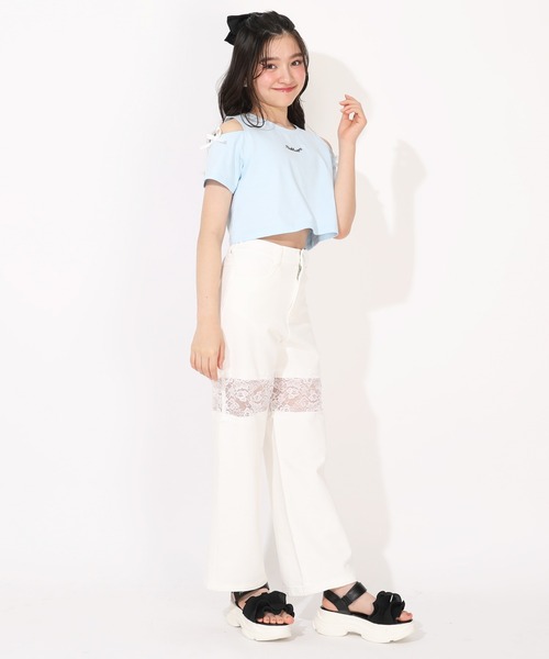 PINKHUNT(ピンクハント)の「PINKHUNT フリルダッドソールサンダル 1647(サンダル・キッズ・ブラック/ホワイト・S size/M size/L size)」の15枚目の写真