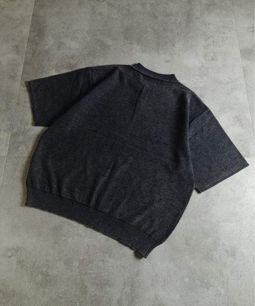 many men many mind（メニーメンメニーマインド）の「MANYMENMANYMINDS / スノーウォッシュニットポロシャツ（ニット/セーター・メンズ・ベージュ/ネイビー/ブラック・LARGE/X-LARGE/MEDIUM）」の20枚目の写真