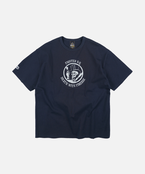 FRIZMWORKS(フリズムワークス)の「95TH FIGHTER SQ HALF TEE _ NAVY(Tシャツ/カットソー・メンズ・その他・MEDIUM/LARGE/X-LARGE/SMALL)」の1枚目の写真