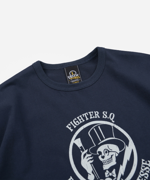 FRIZMWORKS(フリズムワークス)の「95TH FIGHTER SQ HALF TEE _ NAVY(Tシャツ/カットソー・メンズ・その他・MEDIUM/LARGE/X-LARGE/SMALL)」の3枚目の写真