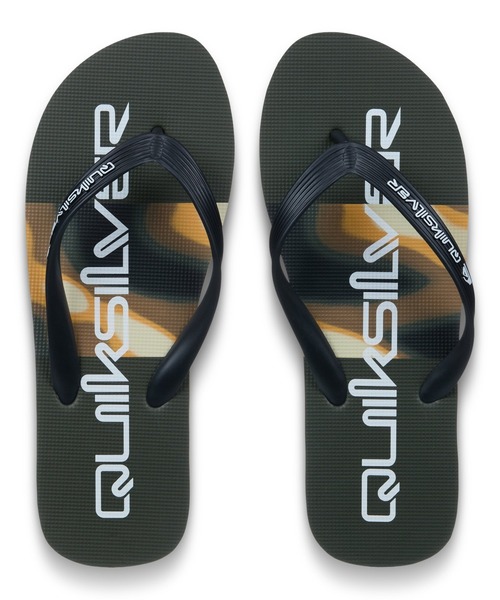 Quiksilver(クイックシルバー)の「QUIKSILVER メンズ MOLOKAI STRIPE 26 ビーチロゴサンダル 【2026年春夏モデル】(サンダル・メンズ・ブラック/カーキ/ブルー/ブルー系その他・26cm/25cm/27cm/28cm)」の1枚目の写真